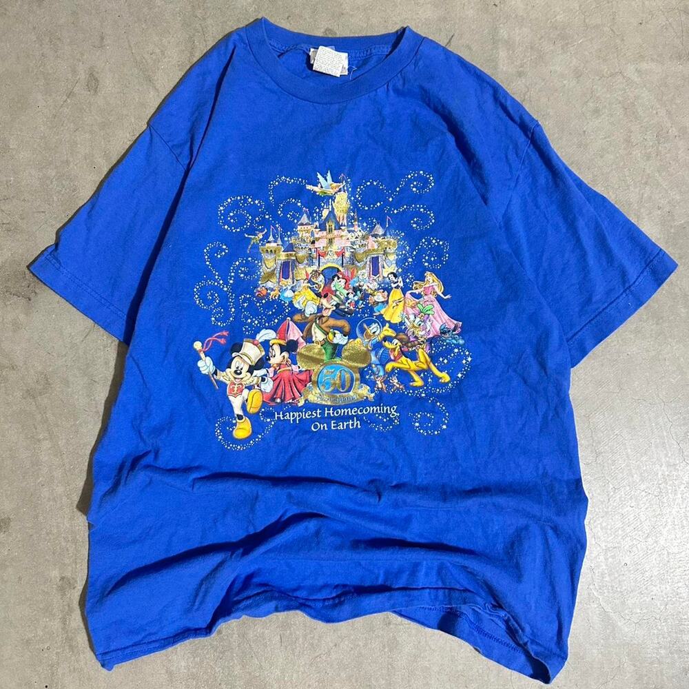 Vintage Disneyland 50th Anniversary Y2K Graphic Tee L